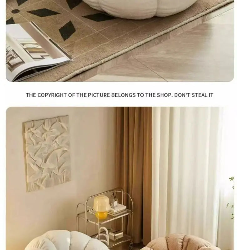 Lazy sofa, small sofa for lying down and sleeping, bedroom balcony leisure chair, cream style lazy chair, tatami chair