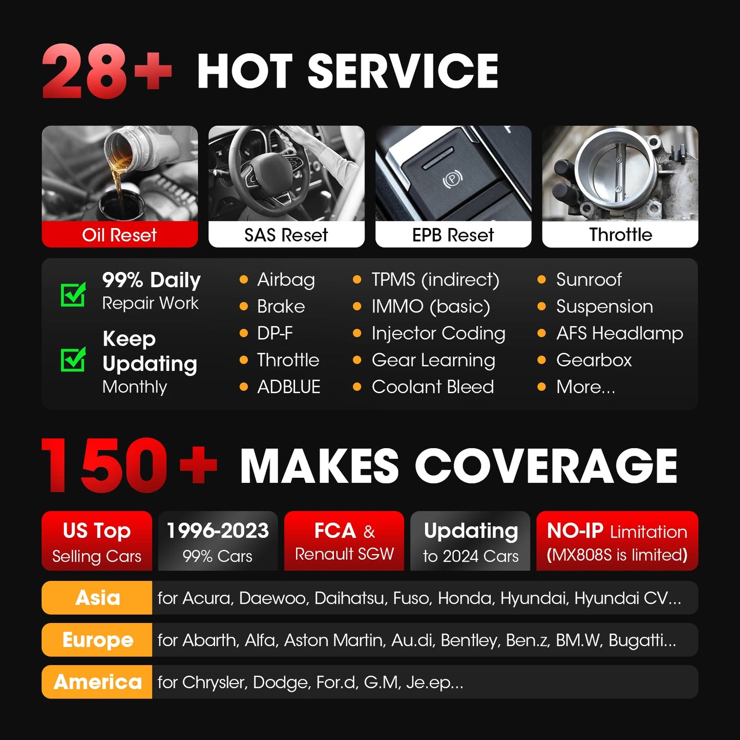 Autel MaxiCOM MK808K-BT Scanner OBD2 Automotive Car Diagnostic Tool Key Coding Active Test Scanner Same as MK808BT PRO
