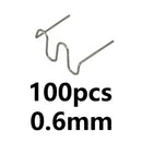 100-600 clavos de soldadura para reparación de plástico de automóviles, reparación de parachoques de coche, clavos ondulados precortados, máquina de soldadura con grapadora caliente. 
