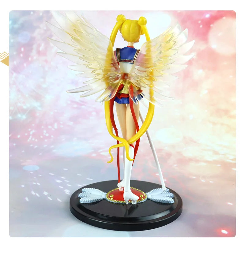 16CM Anime Sailor Moon Usagi Tsukino Figure PVC Cake Ornaments Doll Collection Toys Usagi Tsukino Action Figurine