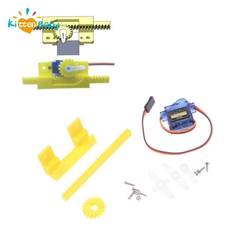 Kit educativo de robótica con brazo servo lineal, protección para brazos, 9 g, experimentos científicos y educativos innovadores.
