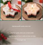 New Christmas Snowflake Aromatherapy Candle Hand-Made Romantic Atmosphere Creative Home Desktop Decorations With Gifts Ornaments