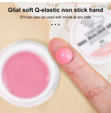 LIMEGIRL 15g Non-Stick Extension Gel UV Quick Build Solid Nail Extension Gel 3D Shaping Nail Art Solid Milky Jelly Hard Gel