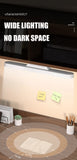 LED Table Lamp Magnetic Hanging USB Rechargeable Desk Lamp 3 Color Reading Light Dimmable Cabinet Closet Wardrobe Night Light