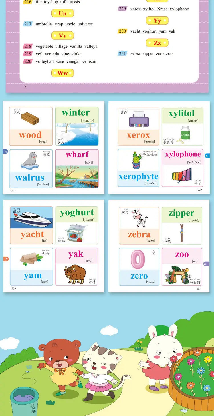 Children's English Words for Daily Life, Oral English Conversation, Vocabulary, Beginner's Book, Children's English