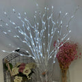 LED Simulated Tree Branch Light Battery Operated 20LEDs Fairy Lights Bendable Willow Branches for Christmas Home Bedroom Decor