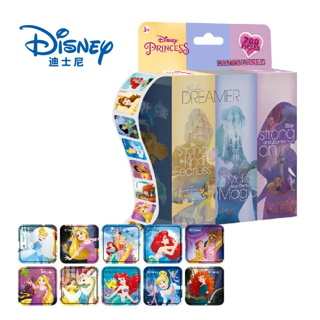 Pegatinas despegables de Disney, Princesa Frozen, Mickey Mouse, Minnie, niña, niño, regalo para profesores, 200 hojas por caja 