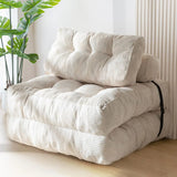 Folding Sofa Bed, Convertible Sleeper Chair with Pillow Foldable Matress, Portable Fold Out Chair Bed Comfy Floor Sofa Lounge