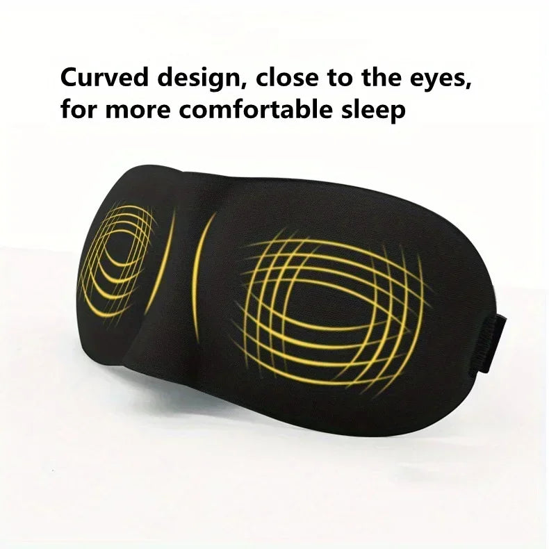 3D Sleeping Mask Eyepatch Block Out Light Soft Paded Sleep Rest Relax Aid Cover Patch Blindfold Face Shade Eyeshade Eyes Patchs