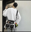 Harajuku Men Nylon Crossbody Bags for Women Messenger Bag Girls School Book Bags Youth Canvas Handbags Shoulder Bag Sac Bolsas