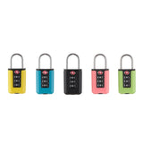 TSA Customs Code Lock for Travel Luggage Password Changeable Black Lock Contrast Design Padlock 3 Digit Combination Lock