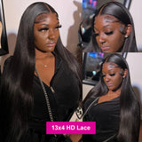 Peruca lace frontal cabelo humano liso hd - Densidade 250%