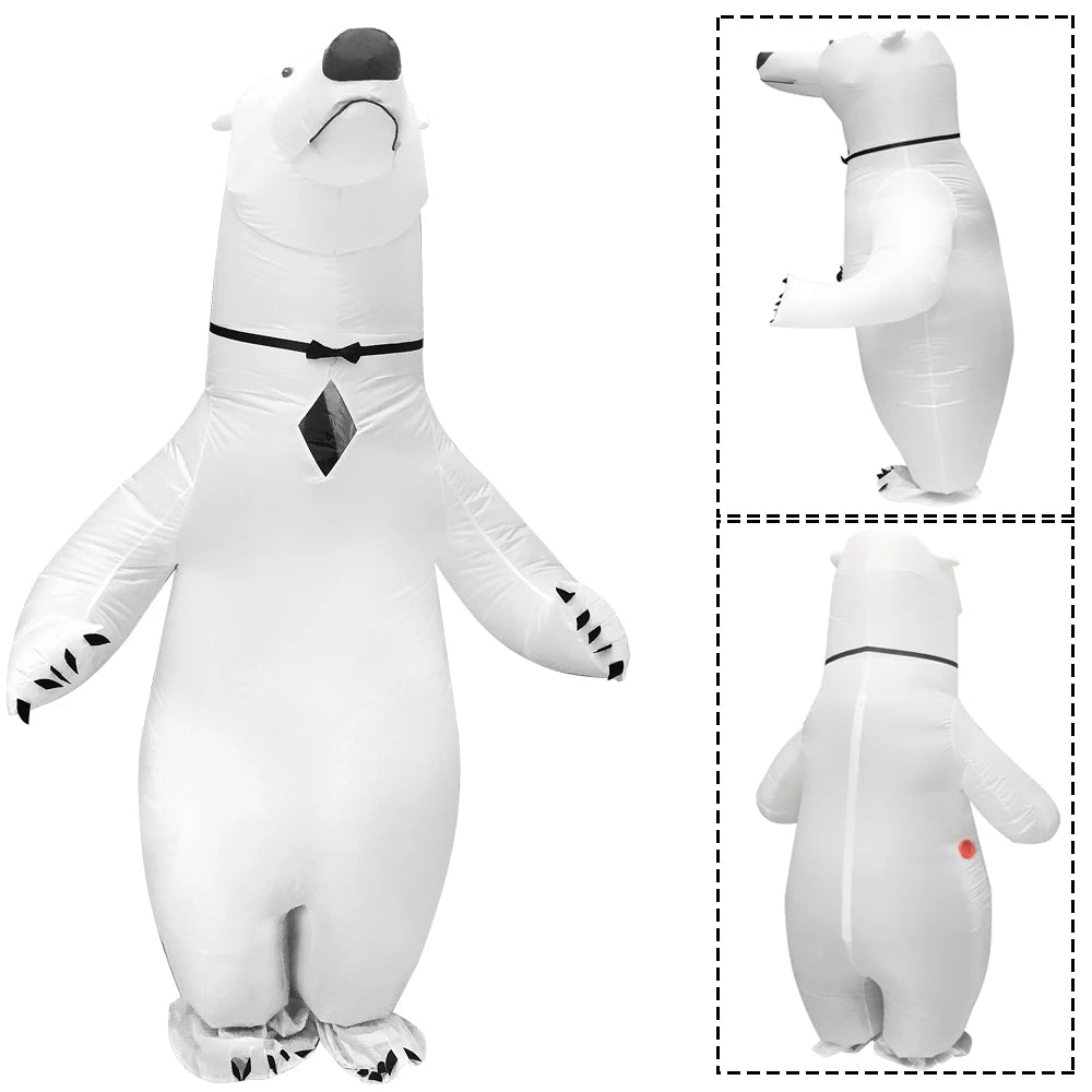 Adult Cute Animals Inflatable Costume Bunny Zebra Shark Bee Koala Cosplay Funny Suits For Halloween Purim Fancy Mascot Costumes
