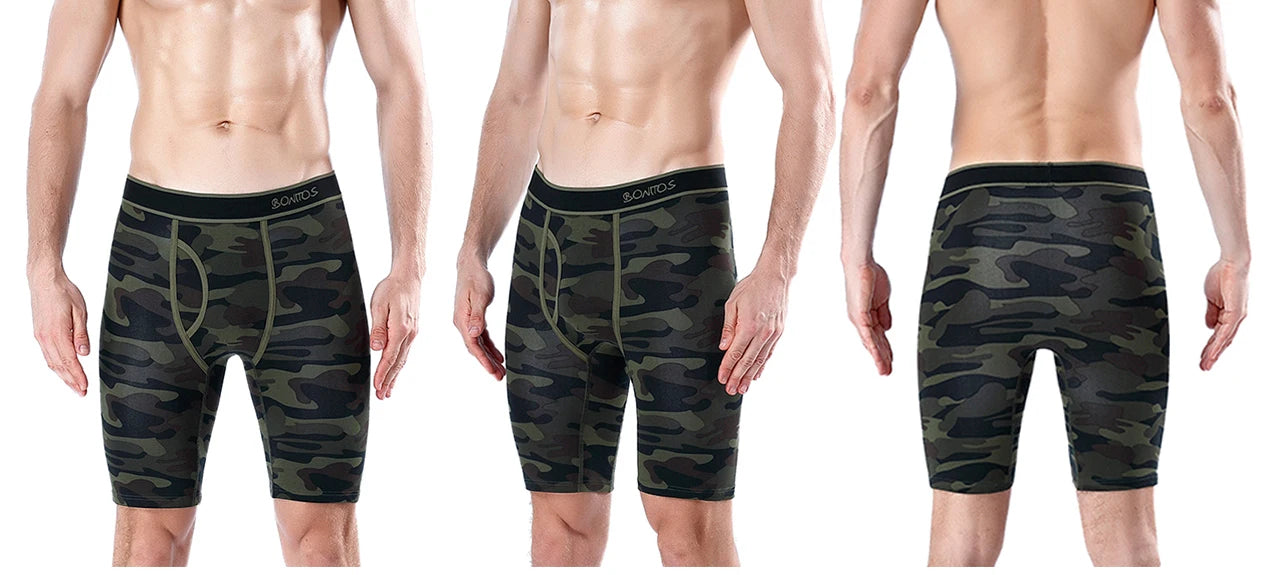 2024 New Style Cotton Fly Boxer Long Leg Underwear For Men Shorts Big Size And Panties Homme Luxury Brand Boxerhomme Underpants