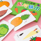 32-Piece Montessori Educational Toddler Matching Cards Learning Games for Kids, Toys for Kids 2 to 4 Years Old, Cartoon Puzzle for Babies