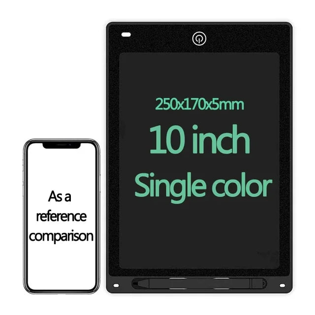 LCD Writing Tablet for Kids, Graffiti Sketchpad Toys, Handwriting Blackboard, Magic Drawing Board, Gift, 10", 12" 