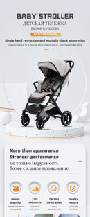 Baby Stroller High Landscape Portable Ultra-lightweight Newborn Travel Shock-absorbing Stroller newborn rocker For 0-4 Year Old