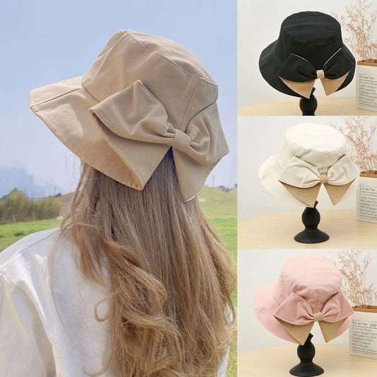Women's Cotton Fabric Bucket Hats High Quality 10 Colors Unisex Women Summer Hat Sunbonnet Cap Outdoor Fisherman Hat