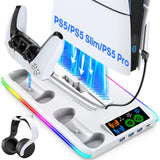 Game Stand For Sony PS5 Console Playstation Play Stations PS 5 Slim Pro Support Base Holder Cooler Fan RGB Gaming Accessories