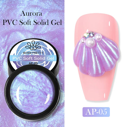 BORN PRETTY 5 IN 1 Clear Water Ripple Gel Polish 5ml No-wipe Top Coat Reinforcement Adhesive Nail-Shape Wave Gel Nail Polish