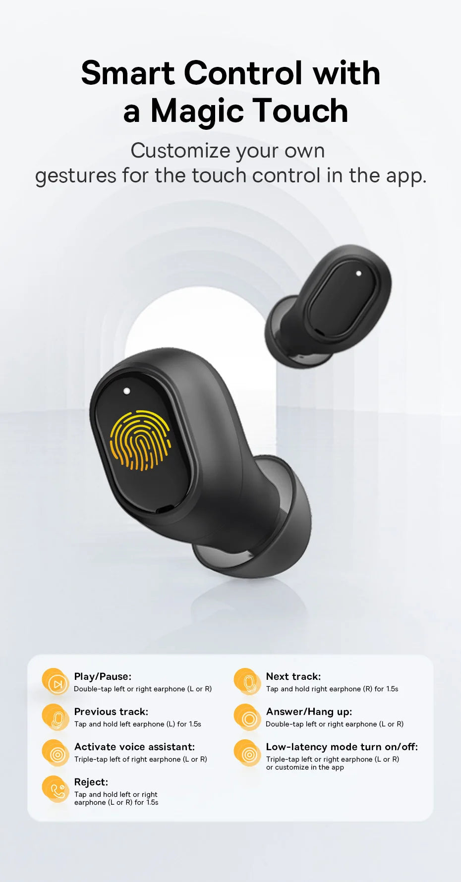 Baseus Bowie EZ10 True Wireless Earphone Bluetooth 5.3  Fast Charge 0.06' Low Latency Wireless Headphone HiFi mini Sports Earbud