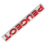 Metal Car Rear Trunk Badge Tail Letter Emblem Sticker for Peugeot 107 108 206 207 208 301 307 308 407 408 2008 5008 Exterior