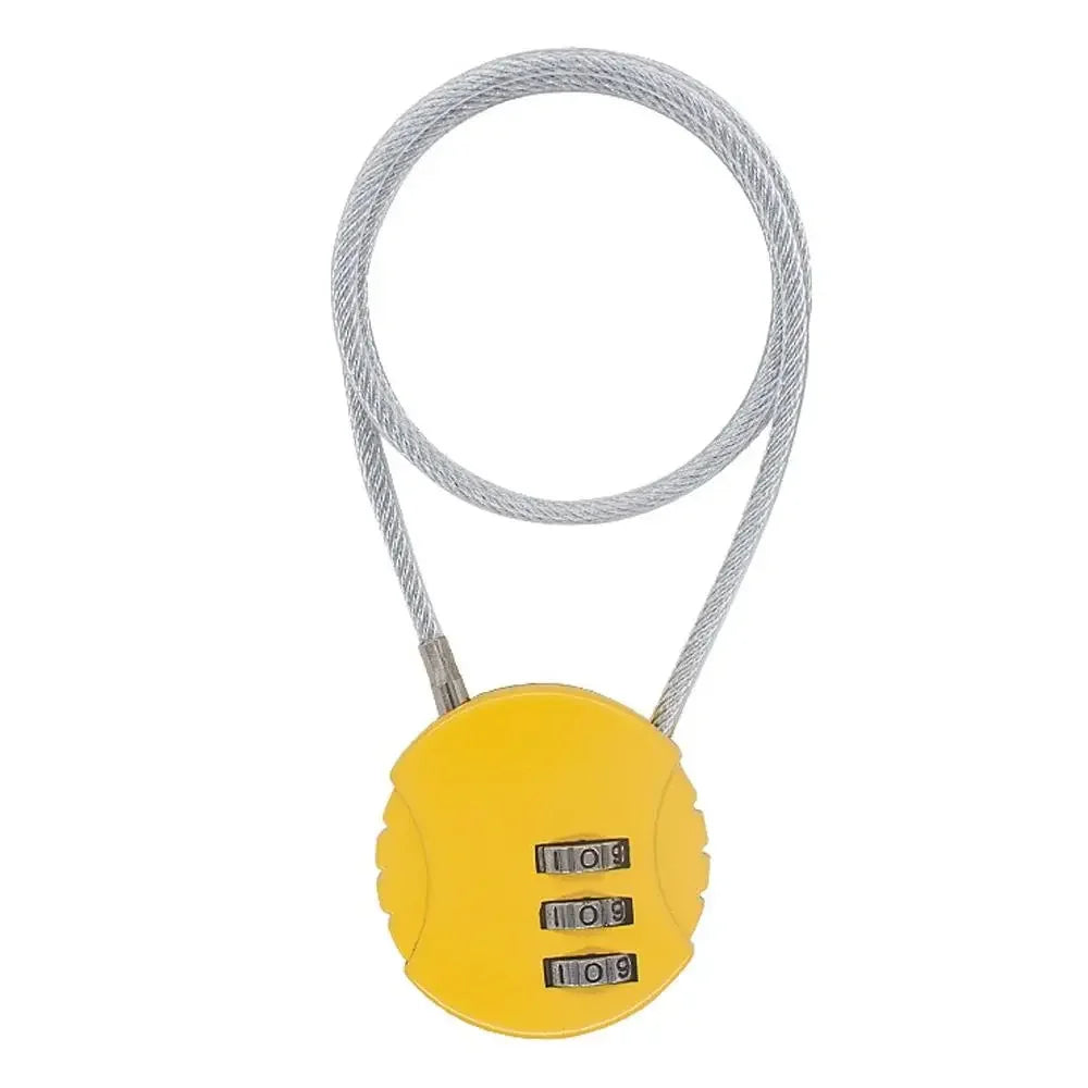 50cm Wire Rope Digital Padlock Password Code Security Lock Smart Combination Lock for Motorcycle Helmet Lock Extended Wire Rope