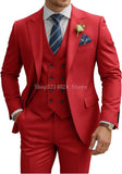 Mens Suit 3 Piece Slim Fit Suits for Men Double Breasted Suit Wedding Prom Suits Formal Business Dinner Tuxedo