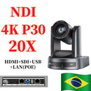 4K/1080P SDI NDI PTZ Camera 10X/20X Optical Zoom, HDMI/USB/POE | IP Live Streaming Camera for Church/Meeting/Broadcast (Youtube)