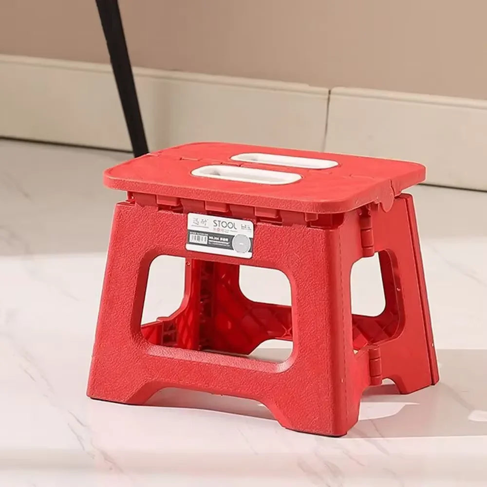 New Adult Children Portable Folding Stool Thickened Plastic Saddle Chair For Outdoor Activities And Fishing
