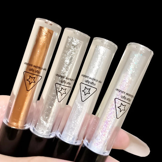 Shiny Liquid Eyeshadow High Pigments Waterproof Lasting Not Easy To Fade Pearl Glitter Portable Delicate Women's Eye Makeup Gift