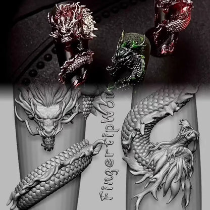 1Pc Chain Ice Flower Fox Spoon Fork Dragon Snake Butterfly 3D Acrylic Mold Nail Art Decorations  DIY Design Silicone Nails Mold