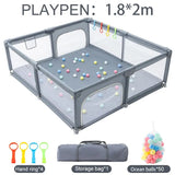 Nuevo parque infantil para bebés, barrera de seguridad para recién nacidos, parque infantil con piscina de pelotas de baloncesto, parque infantil interior para bebés.