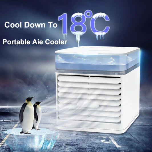 2025 New Portable Air Conditioner with Ultraviolet Germicidal Lamp USB Air Cooler Desktop Mini Cooling Fan