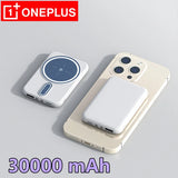 OnePlus 30000mAh Magnetic Wireless Power Bank 22.5W PD Super Fast Charging Portable Battery Charger For IPhone Huawei Samsung