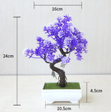 Artificial Plants Decoration Potted Bonsai Small Tree Pot Fake Plant Potted Zen Garden Ornaments Table Home Room Decoration