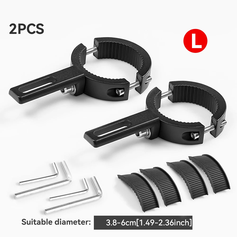 Universal Motor Light Mounting Bracket Auxiliary Light Bar Tube Clamp 22-38/38-64mm for Motorcycle Scooter Mountain Bike ATV UTV