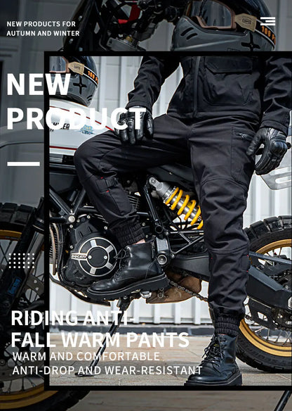 SFK New Black Motorcycle Pants Riding Men Equipemt Summer Breathable Trousers With CE Protection Armor Wearing Gears Accessories
