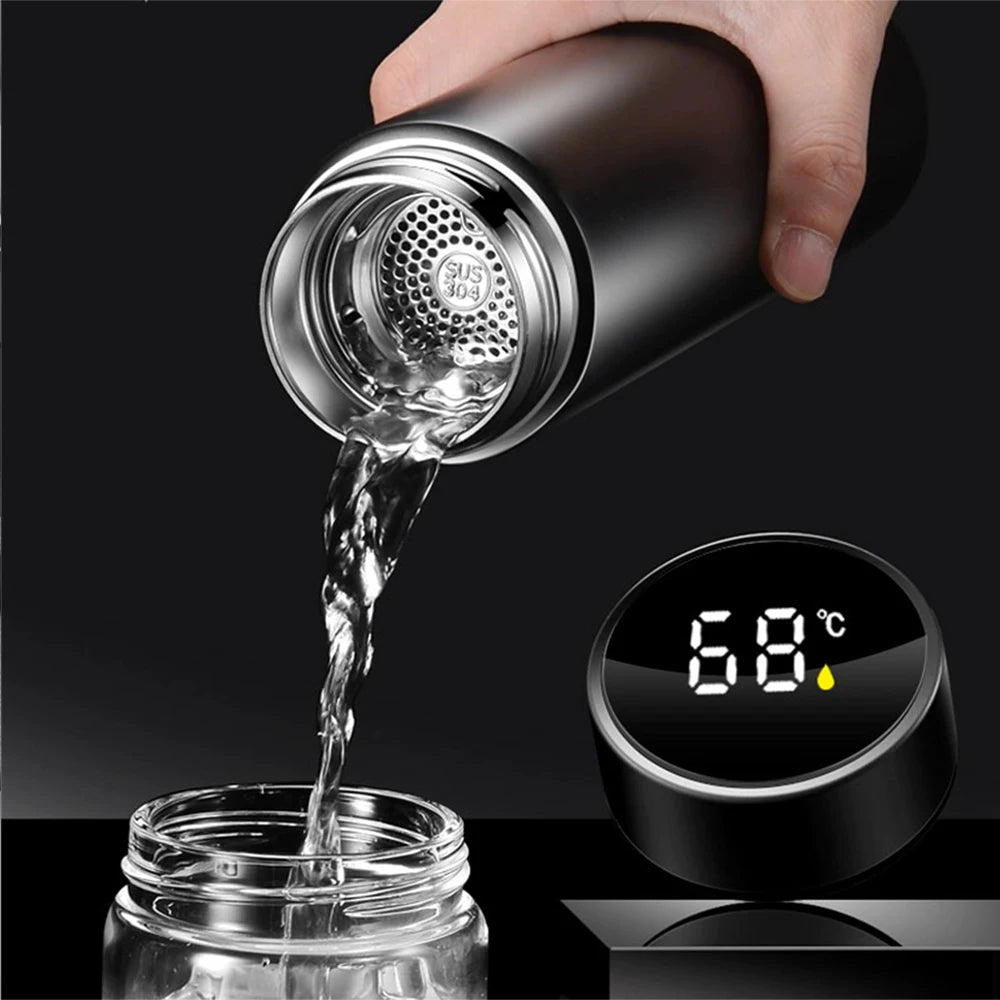 Termo inteligente con pantalla de temperatura, de acero inoxidable 304, con aislamiento al vacío, para BMW M Performance.