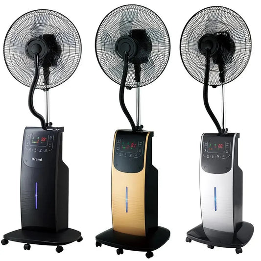 Domestic Standing Air Cooler Humidifier Mist Fan with Remote Control Water Mist Spray