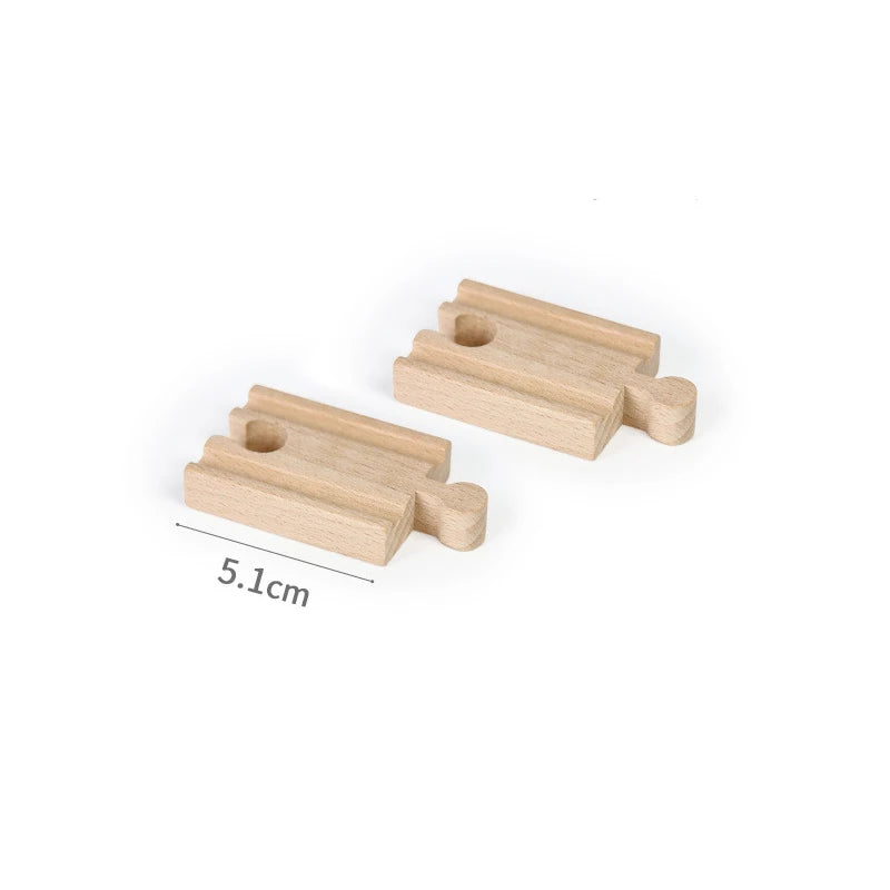 Wooden Train Track Toys Railway Rails Accessories Fit Thomas Train Road Connector Bridge Wood Railway Children Boy Christmas Gift