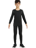 Winter Sports Suit for Children Quick Drying Thermal Underwear Boys Girls Compression Sportswear for Basketball Football