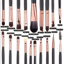 Paleta de sombras fosca brilhante, 120 cores, natural, à prova d'água, duradoura, conjunto de maquiagem com 20 pincéis de maquiagem, kit de cosméticos