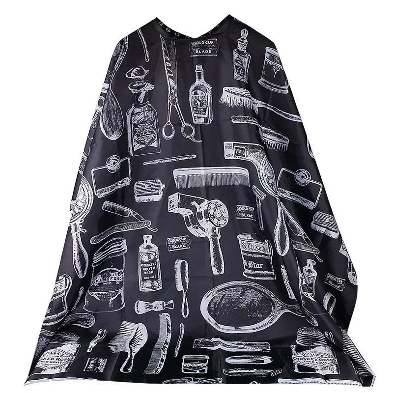 Capa de peluquería de tela impermeable, delantal de peluquería, capa para cortar el pelo, patrón de corte, superventas (2022) 