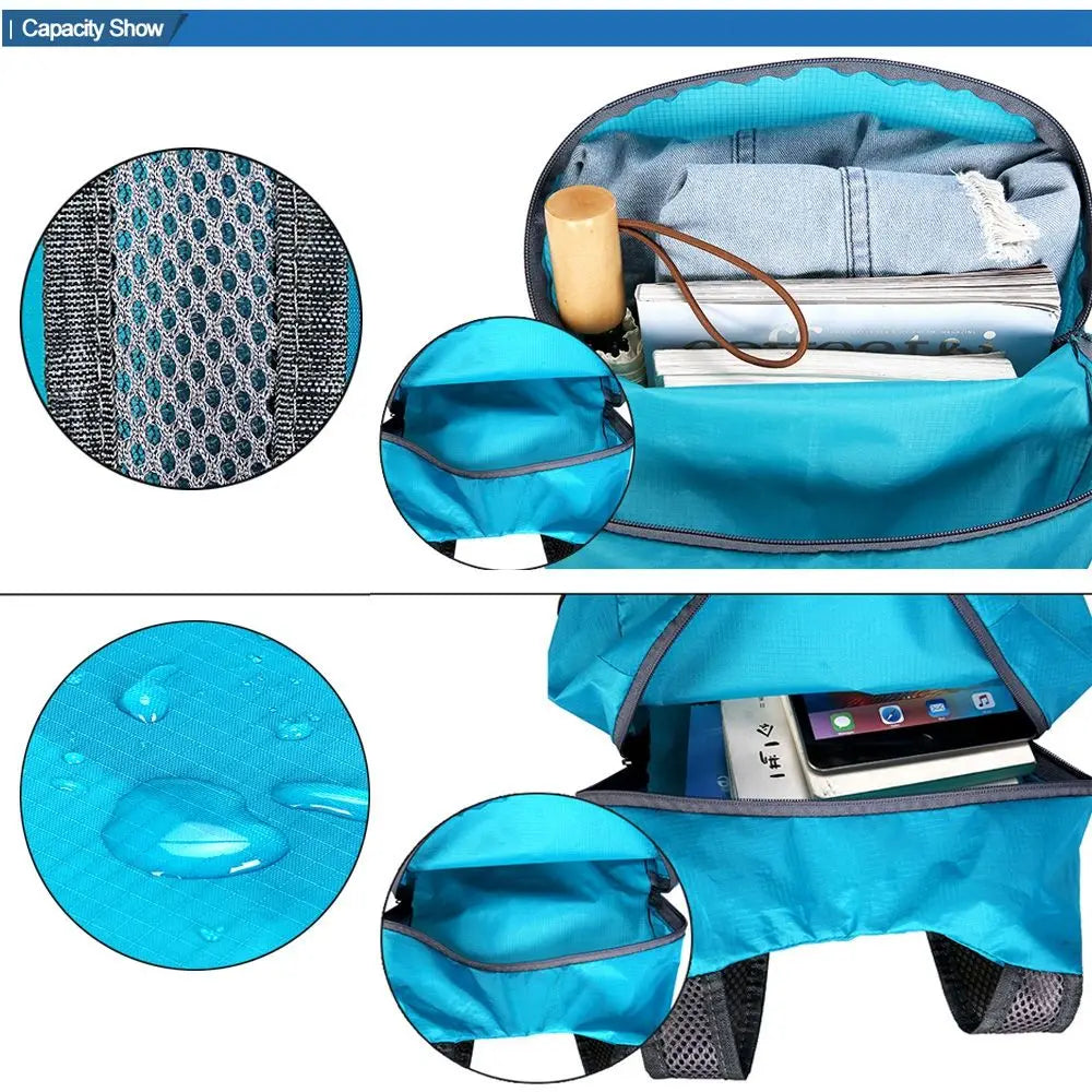 Outdoor Ultralight Nano Waterproof Lightweight Packable Backpack Folding Handy Bag Men Women Daypacks Travel Daypack