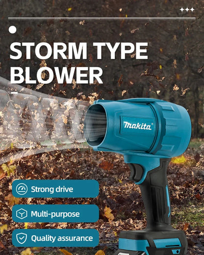 Makita 18V Violent Blower 30000RPM Turbo Jet Fan Electric Air Duster wind speed Turbo Rechargeable with Light Car Cleanin