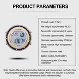 Motorcycle Digital Clock Waterproof Motorbike Stick-on Dashboard Car Clock Car Stick-On Mini Watch For Dashboard Boat Bike