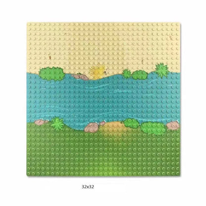 Placa base de 32 x 32, 16 x 32, 16 x 16 puntos, bloques de construcción, placa base de plástico para bricolaje, accesorios de ladrillo clásicos, juguete para niños