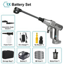 200Bar 6 IN 1 Brushless High Pressure Car Washer Gun Electric High Pressure Washer for Garden Tool Makita 18V Battery