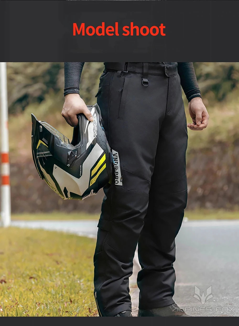 Winter Waterproof Motorcycle Overpants Quick Release Touring Moto Pants Men's Warm Windproof Motorbike Trousers CE Kneepads
